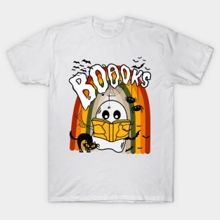 Halloween Cute Booooks Ghost T-Shirt